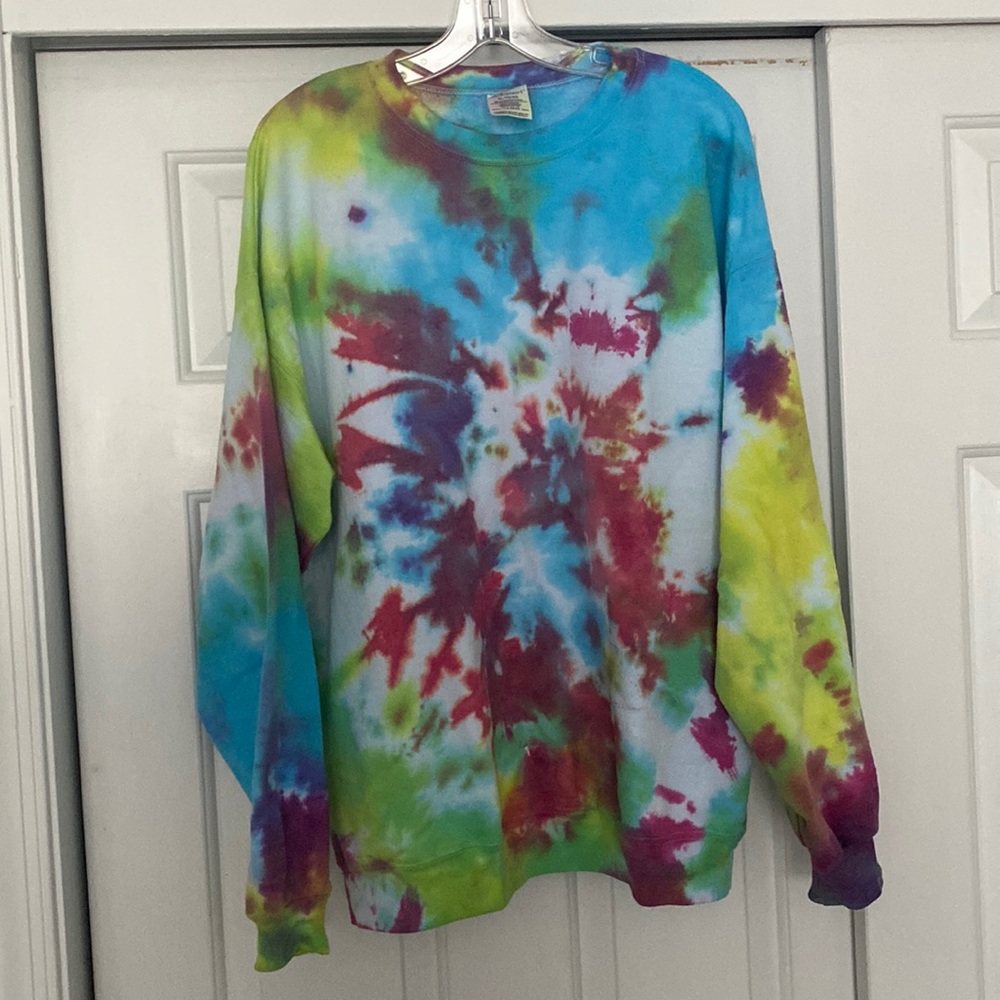 Homemade tie dye sweatshirt